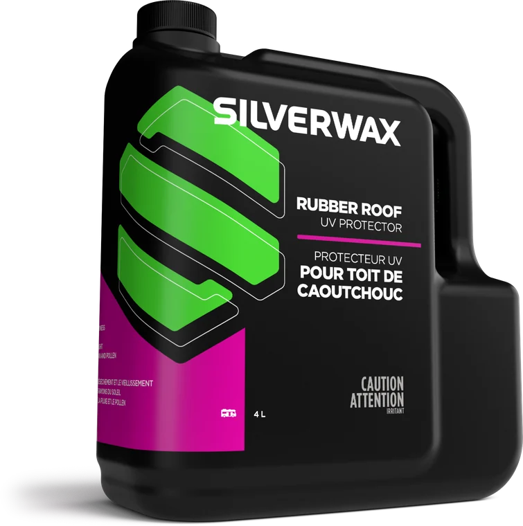 Silverwax Protecteur UV pour toit de caoutchouc.